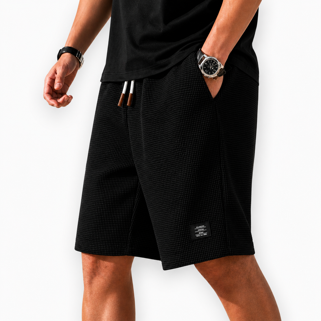 Mens Textured Lounge Shorts