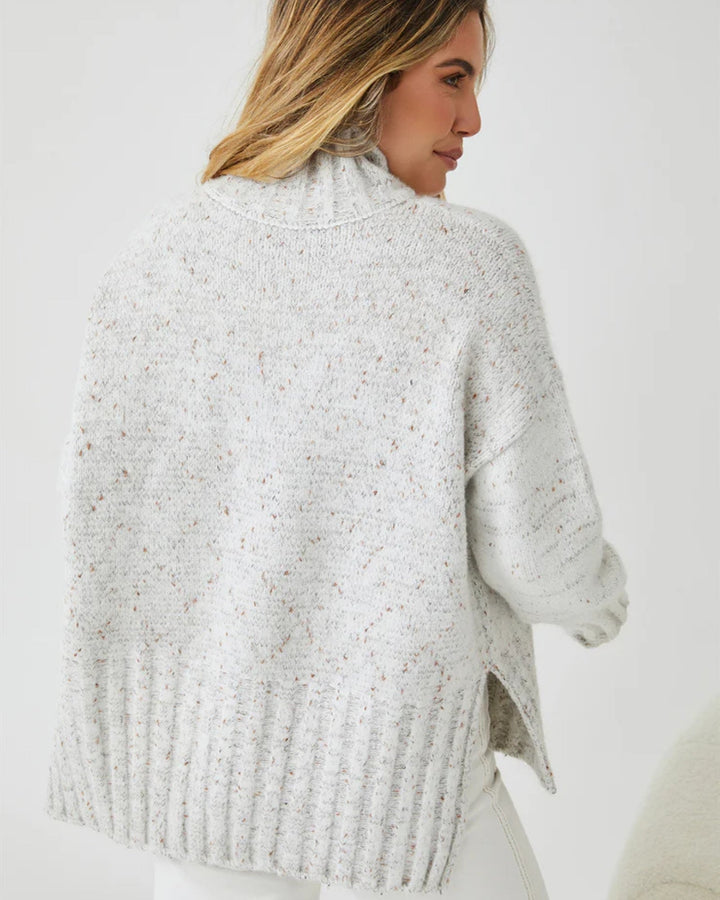 Women's Oversized Turtleneck Knit Sweater