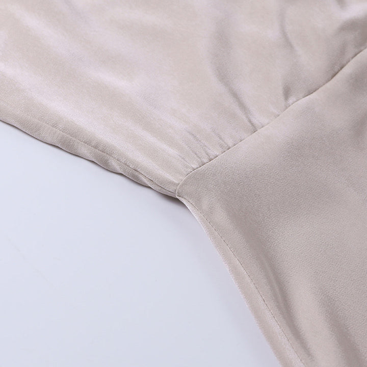 Sophia | Satin Wrap Split Maxi Dress
