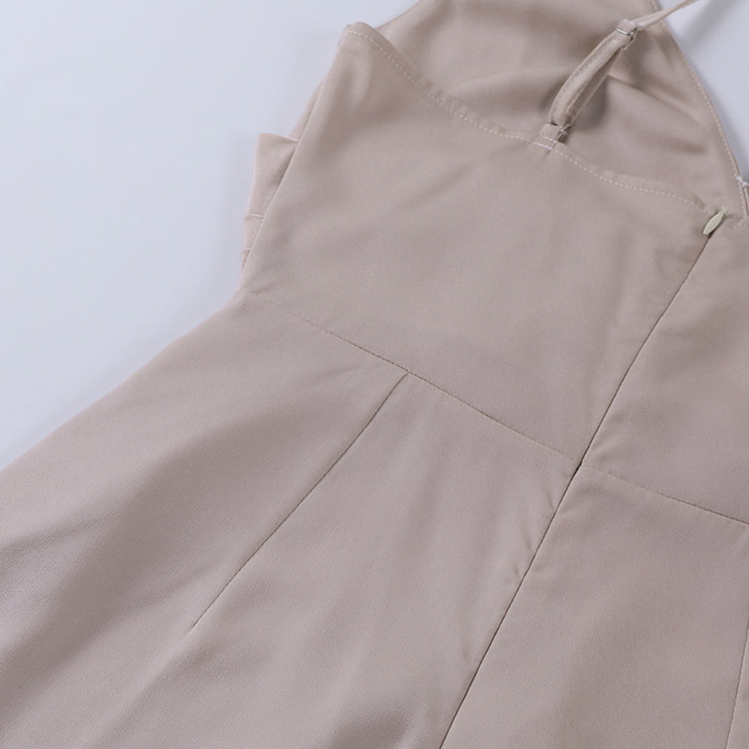 Sophia | Satin Wrap Split Maxi Dress