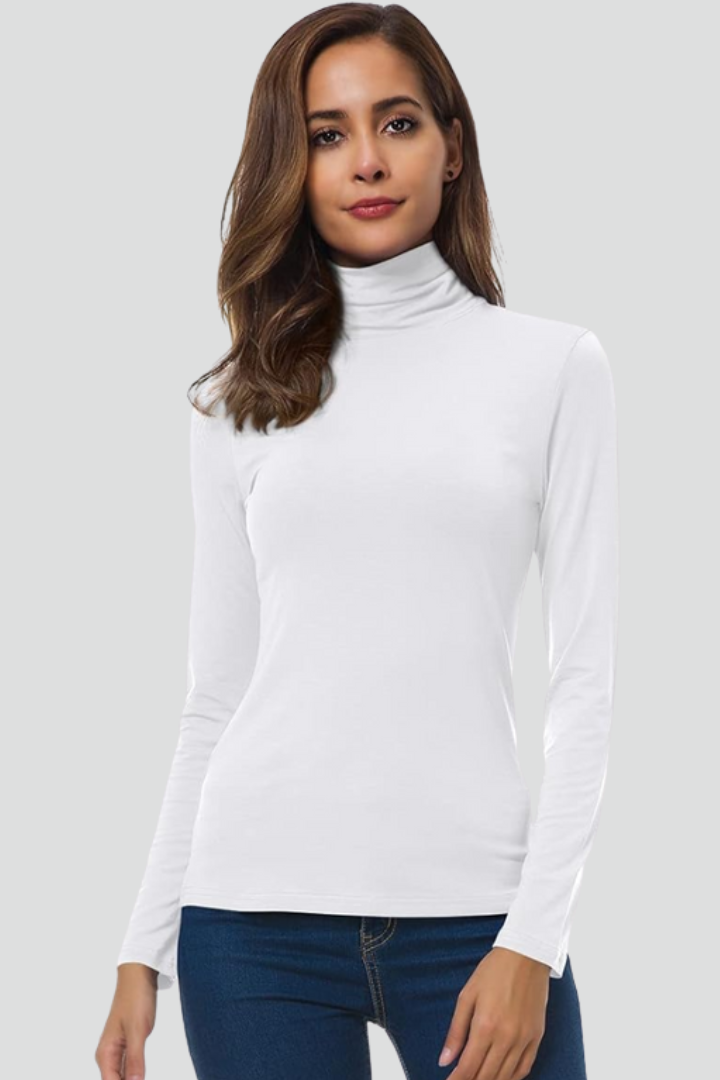 Chloe | Fitted Long Sleeve Turtleneck Sweater