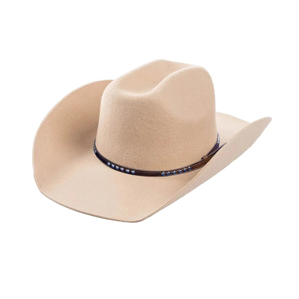 Wool Cowboy Hat with Studded Band