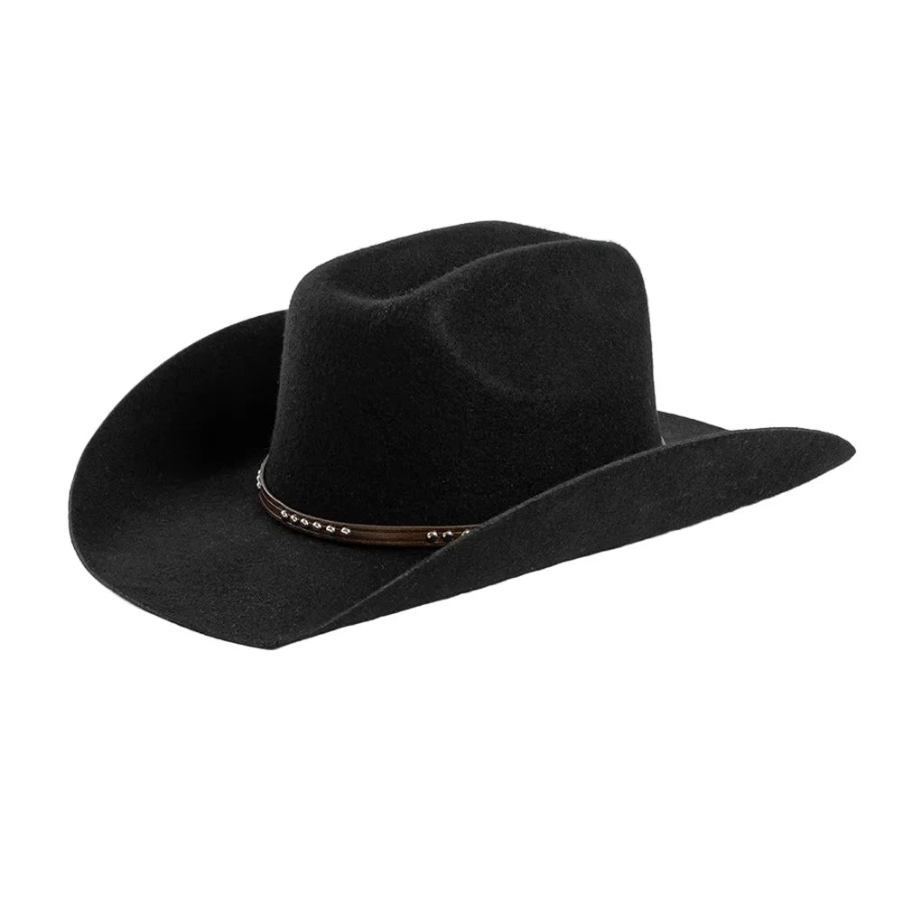 Wool Cowboy Hat with Studded Band