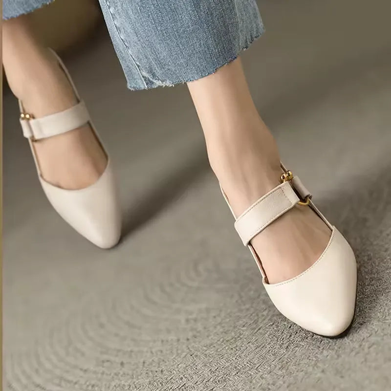 Womens Pointed Toe Slingback Heels