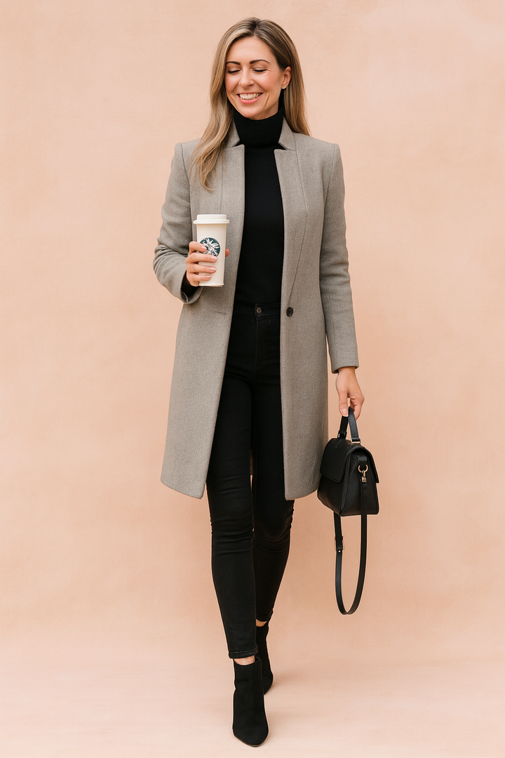 Tailored Longline Wool Coat
