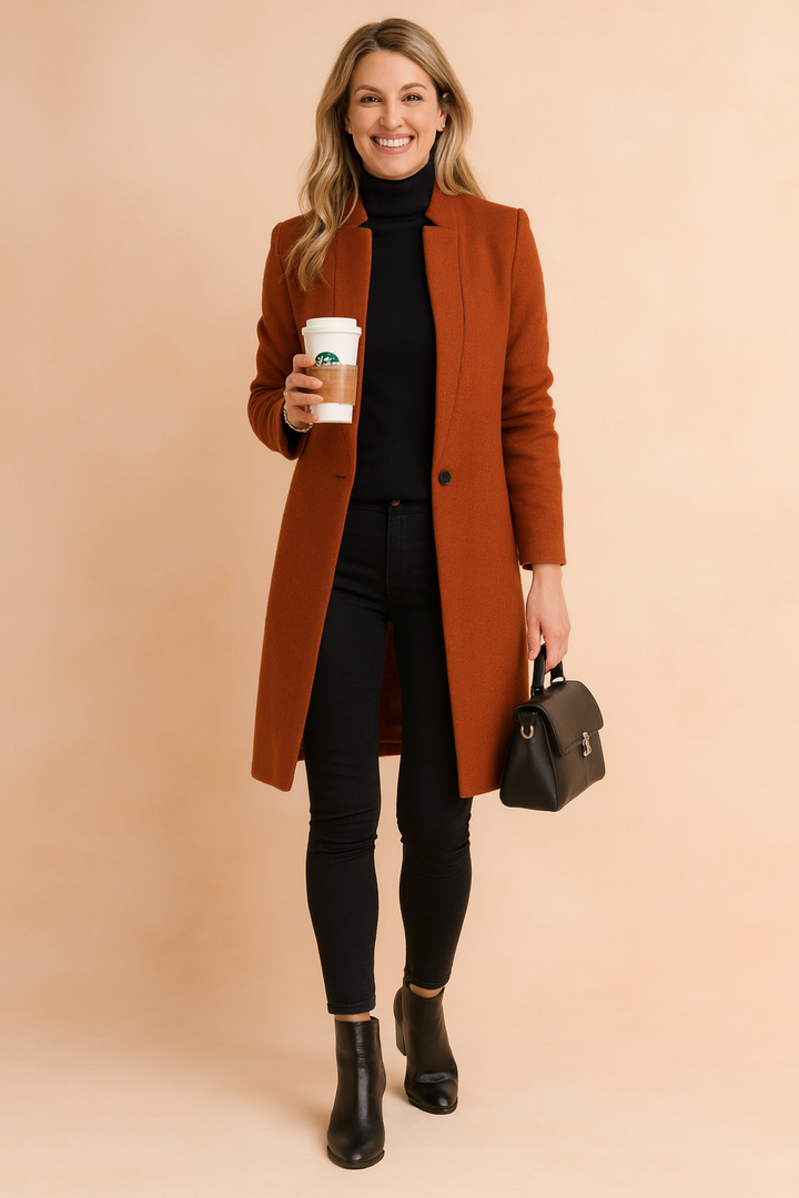 Tailored Longline Wool Coat