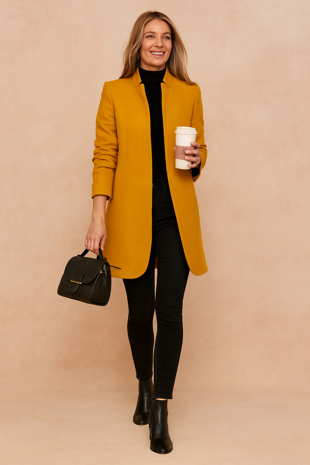 Tailored Longline Wool Coat