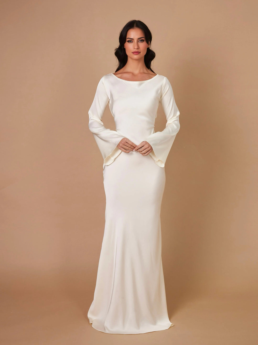 Elina | Elegant Long Sleeved Maxi Dress