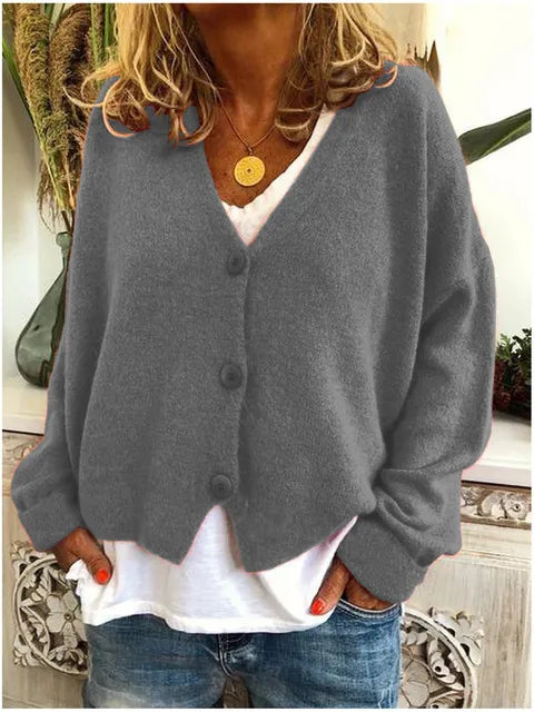 Elsie | Soft Knit V-Neck Cardigan