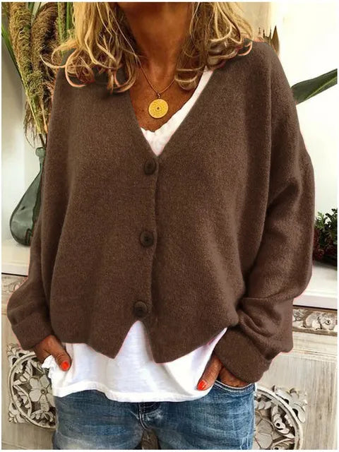 Elsie | Soft Knit V-Neck Cardigan