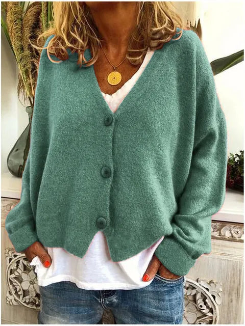 Elsie | Soft Knit V-Neck Cardigan