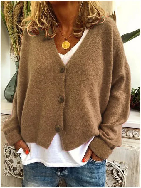 Elsie | Soft Knit V-Neck Cardigan