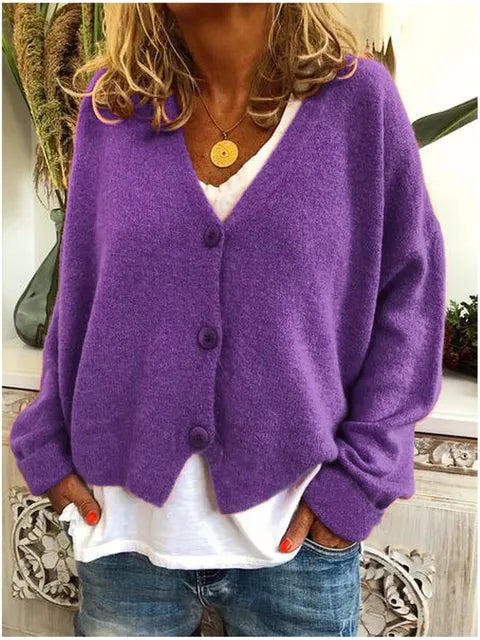 Elsie | Soft Knit V-Neck Cardigan