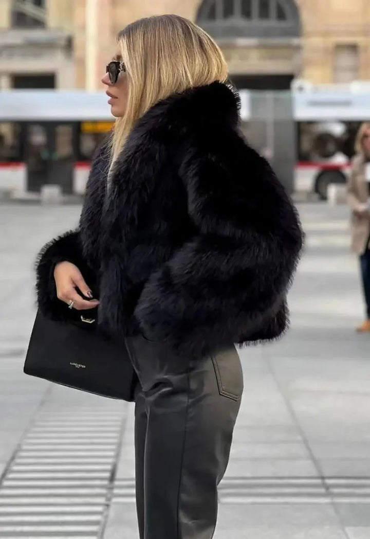 Isabella | Luxe Faux Fur Cropped Jacket