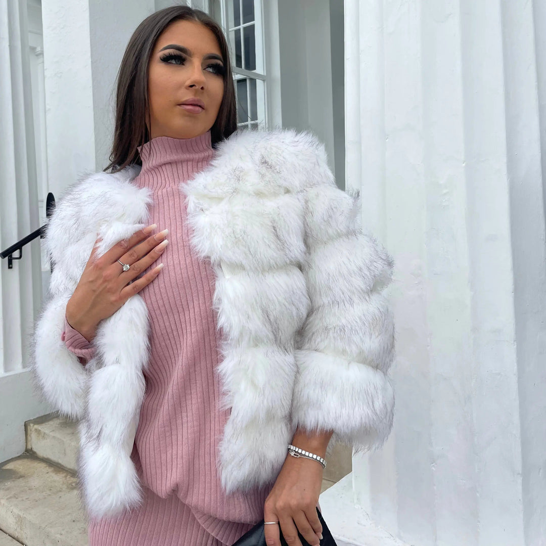 Selene | Luxe Faux Fur Cropped Jacket