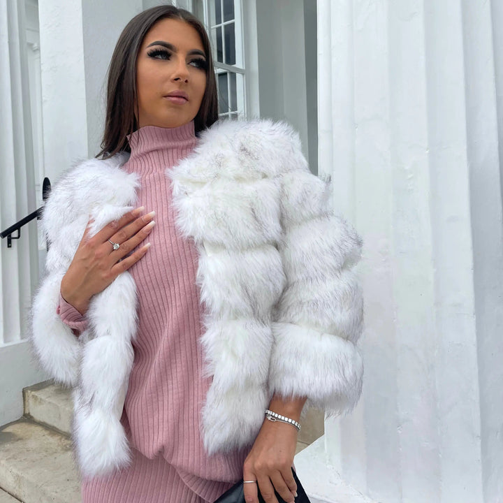 Selene | Luxe Faux Fur Cropped Jacket
