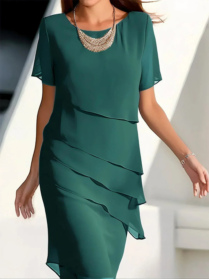 Sophie | Elegant Short Sleeve Occasion Cocktail Dress