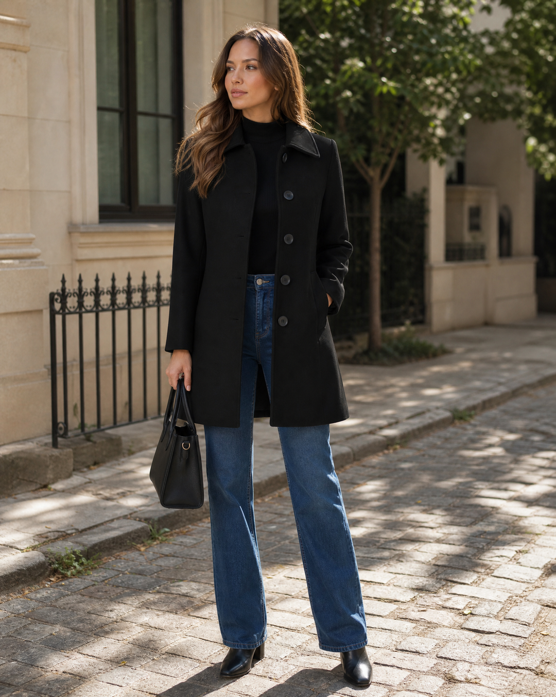 Sophia | Single Breasted Long sleeve Trench Coat