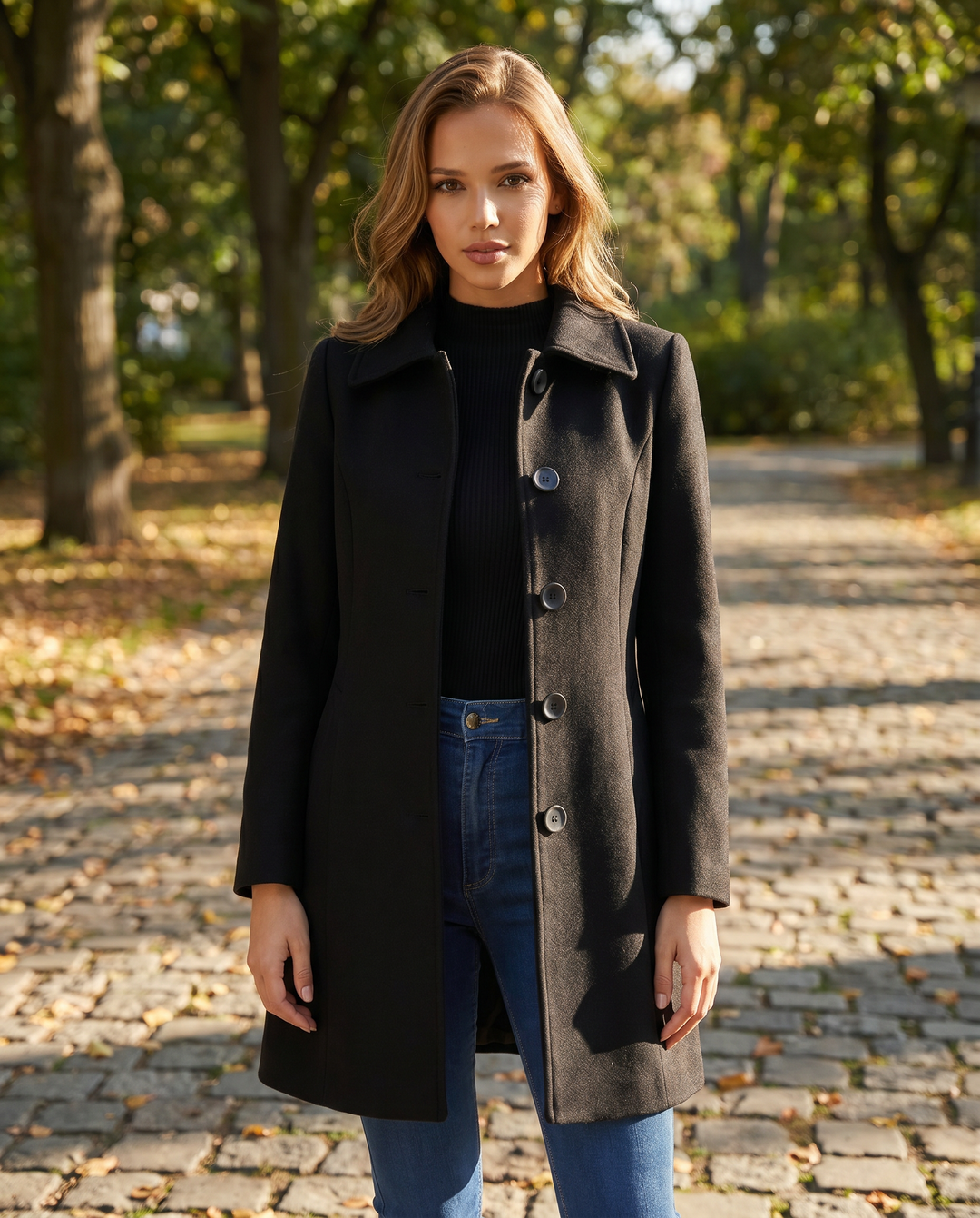 Sophia | Single Breasted Long sleeve Trench Coat