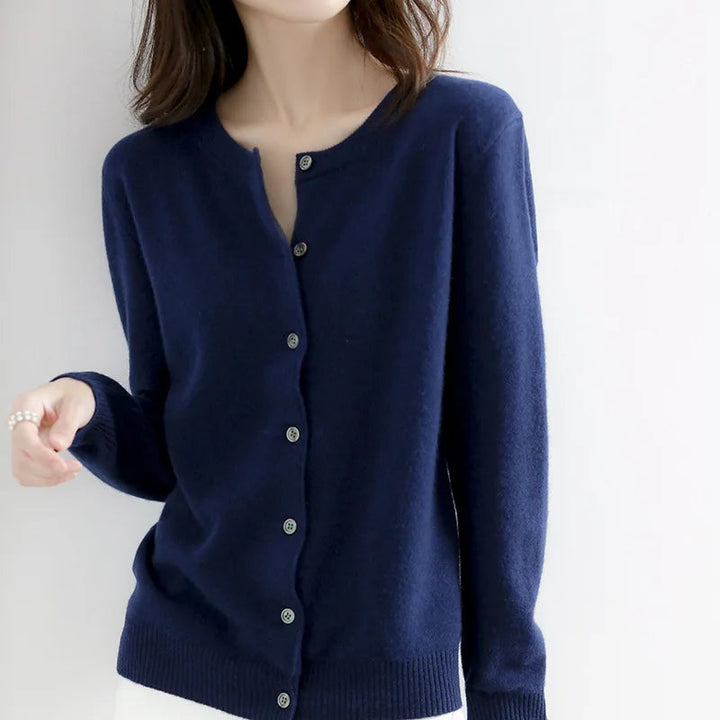 Sophia | Elegant Button Front Knit Cardigan