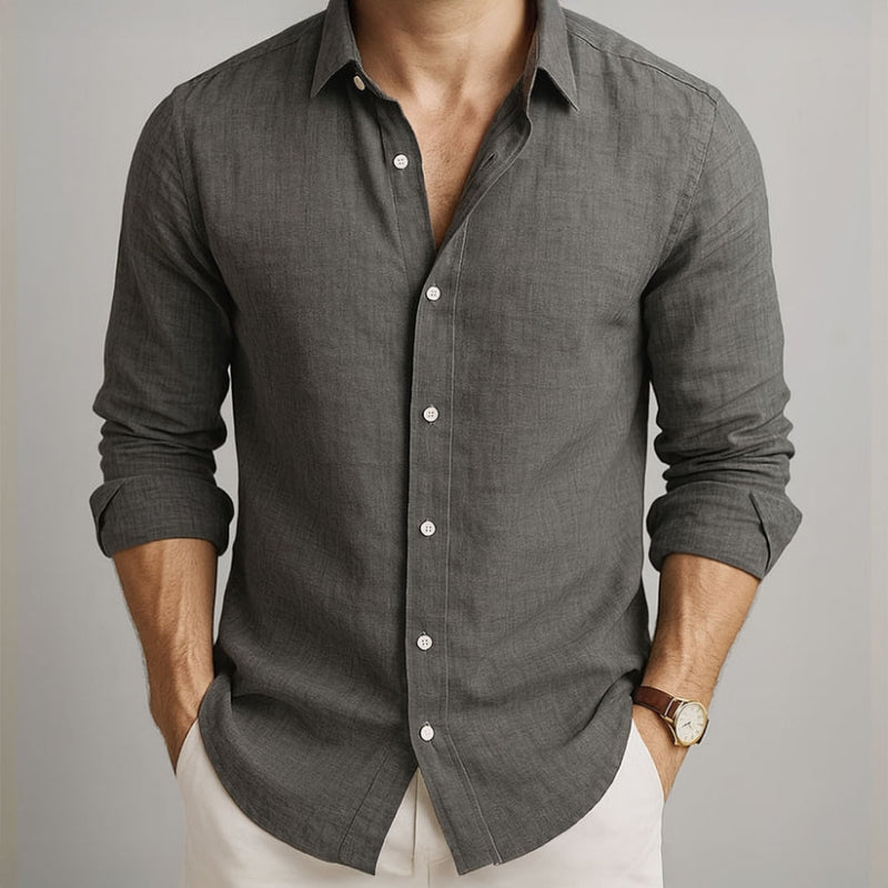 Casual Button Up Linen Shirt