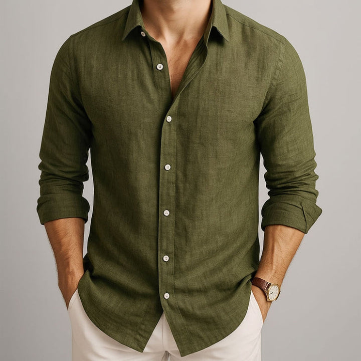 Casual Button Up Linen Shirt