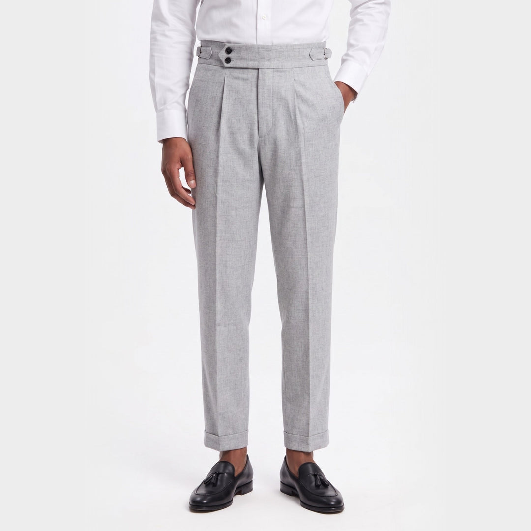 Men's High Waisted Tailored Pants