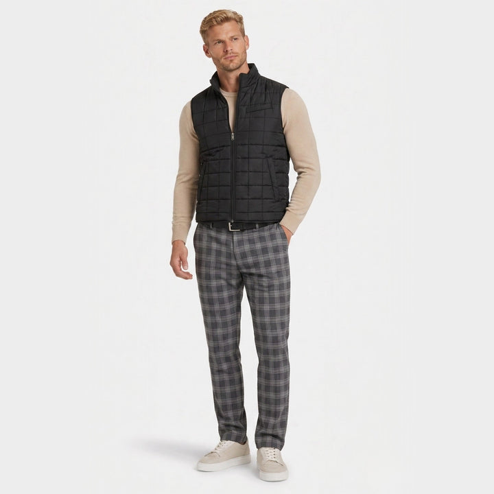 Men's Slim Fit Check Pants