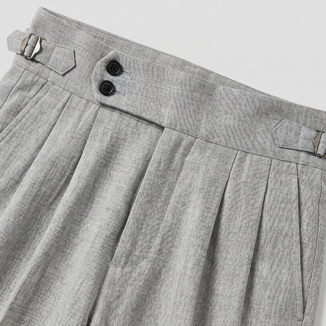 Men's High Waisted Tailored Pants