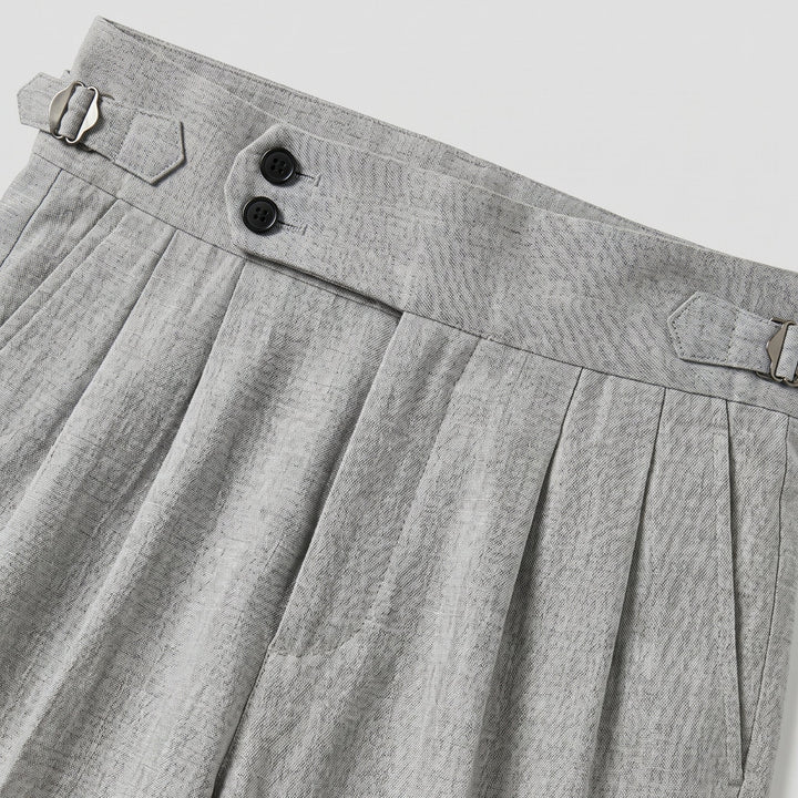 Men's High Waisted Tailored Pants