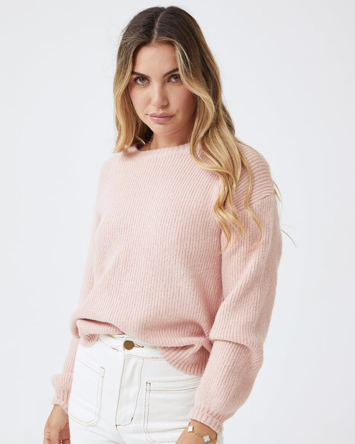 Classic Crew Neck Knit Sweater for Women