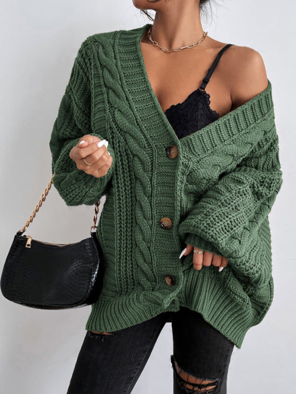 Amelia | Oversized Cable Knit Cardigan