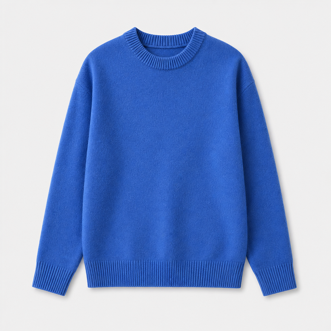 Men's Crew Neck Knit Jumper in Relaxed Fit