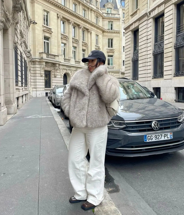 Isabella | Luxe Faux Fur Cropped Jacket
