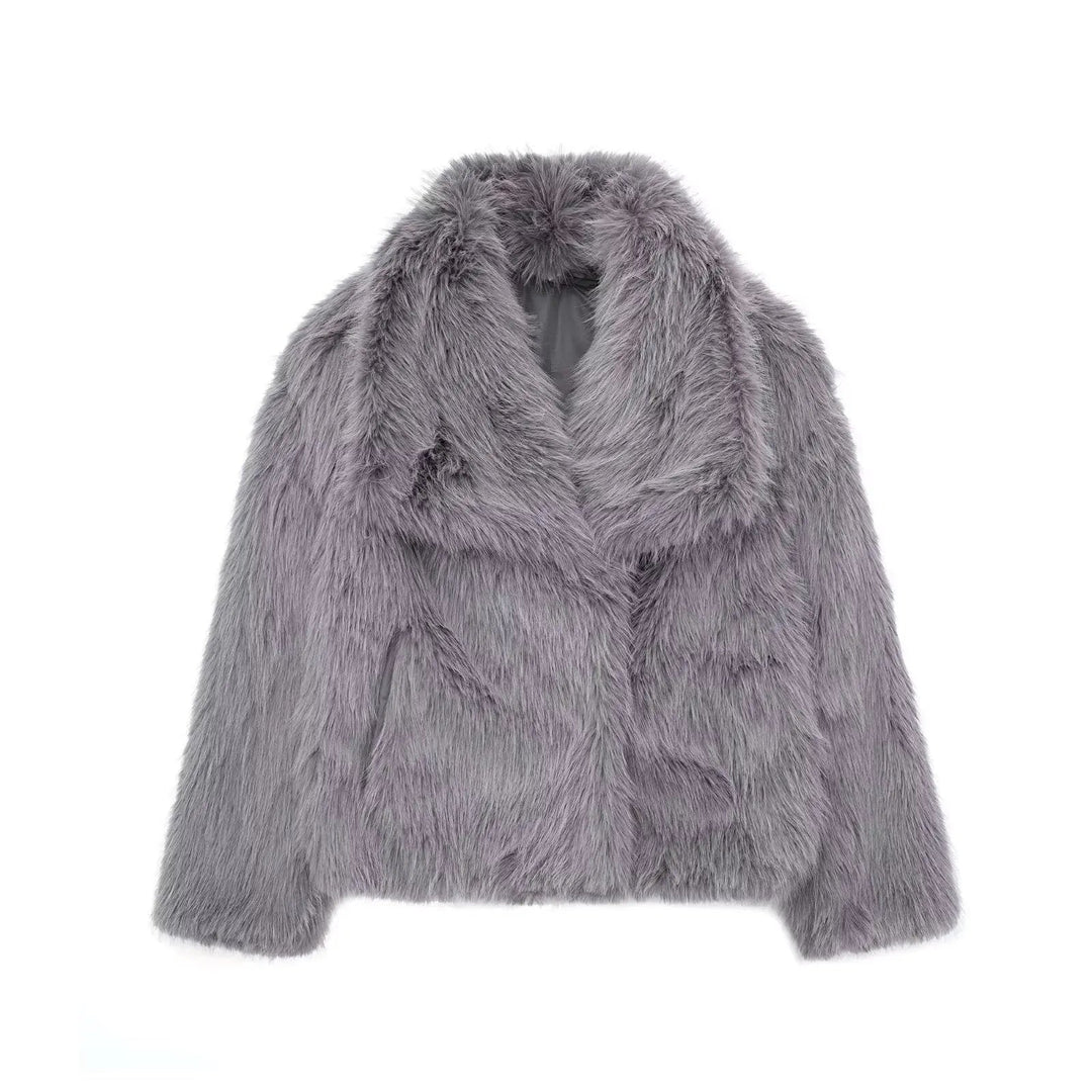 Isabella | Luxe Faux Fur Cropped Jacket