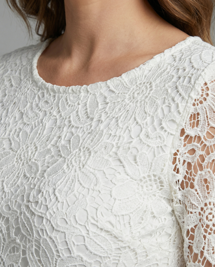 Emilia | Elegant Long Sleeve Lace Maxi Cocktail Dress