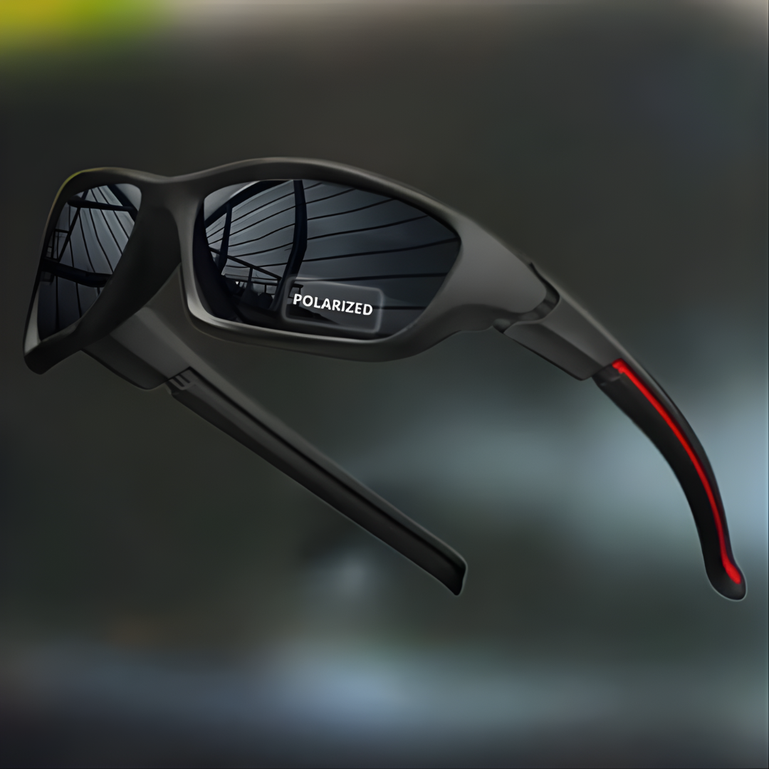 Sport Wrap Sunglasses with Mirrored Lens