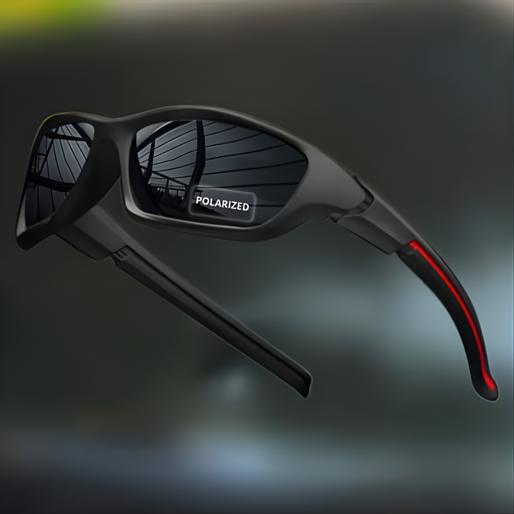 Sport Wrap Sunglasses with Mirrored Lens