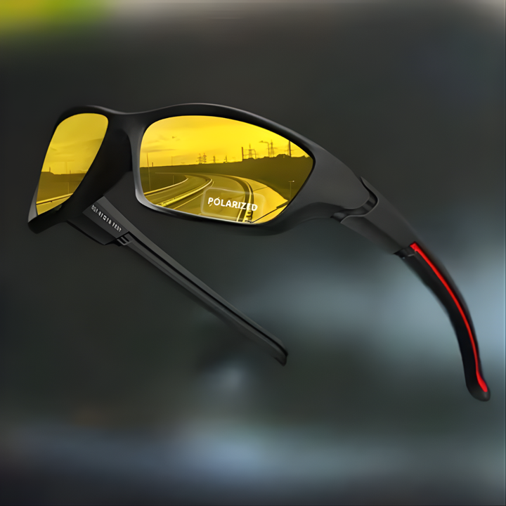 Sport Wrap Sunglasses with Mirrored Lens