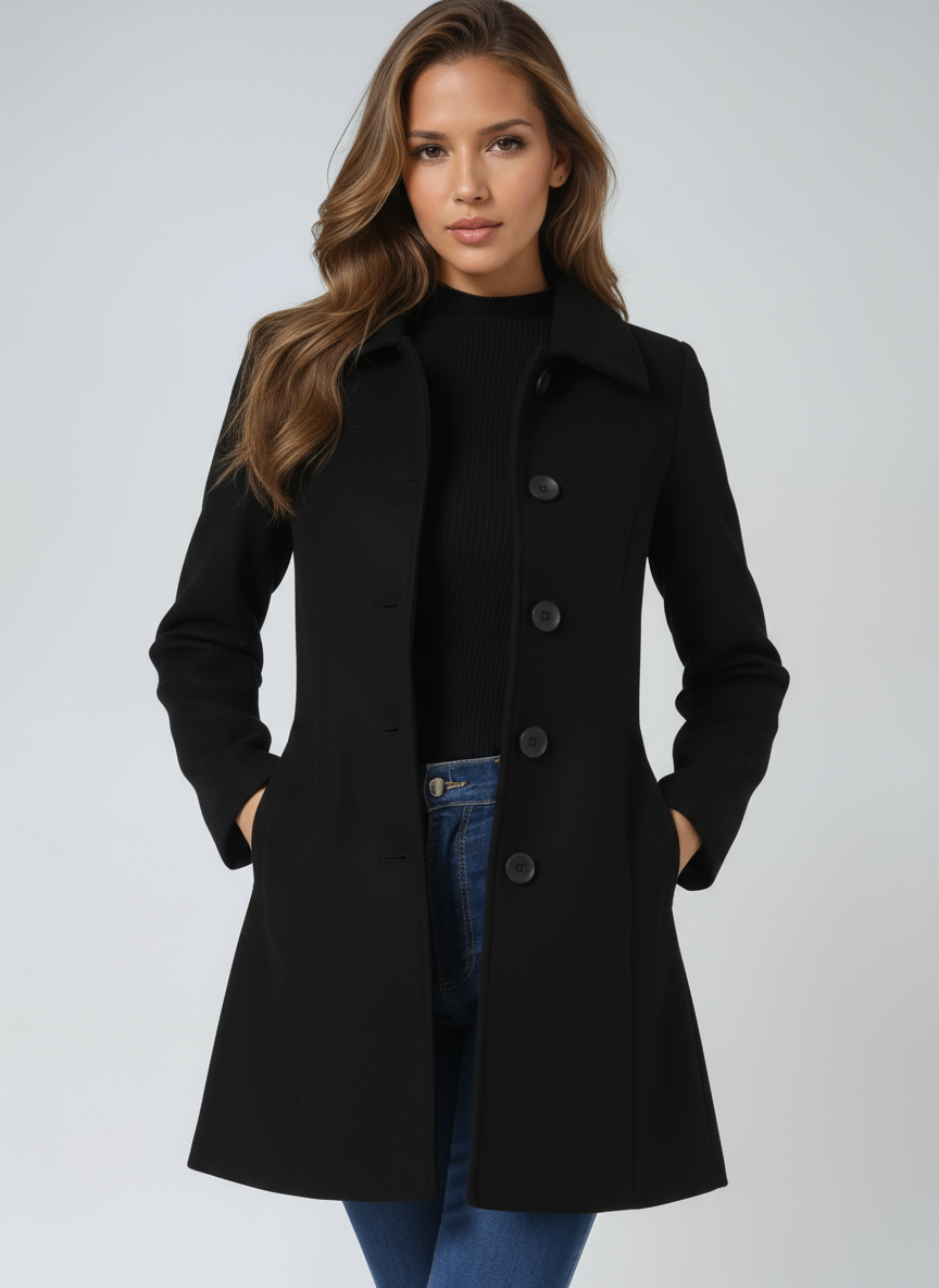 Sophia | Single Breasted Long sleeve Trench Coat
