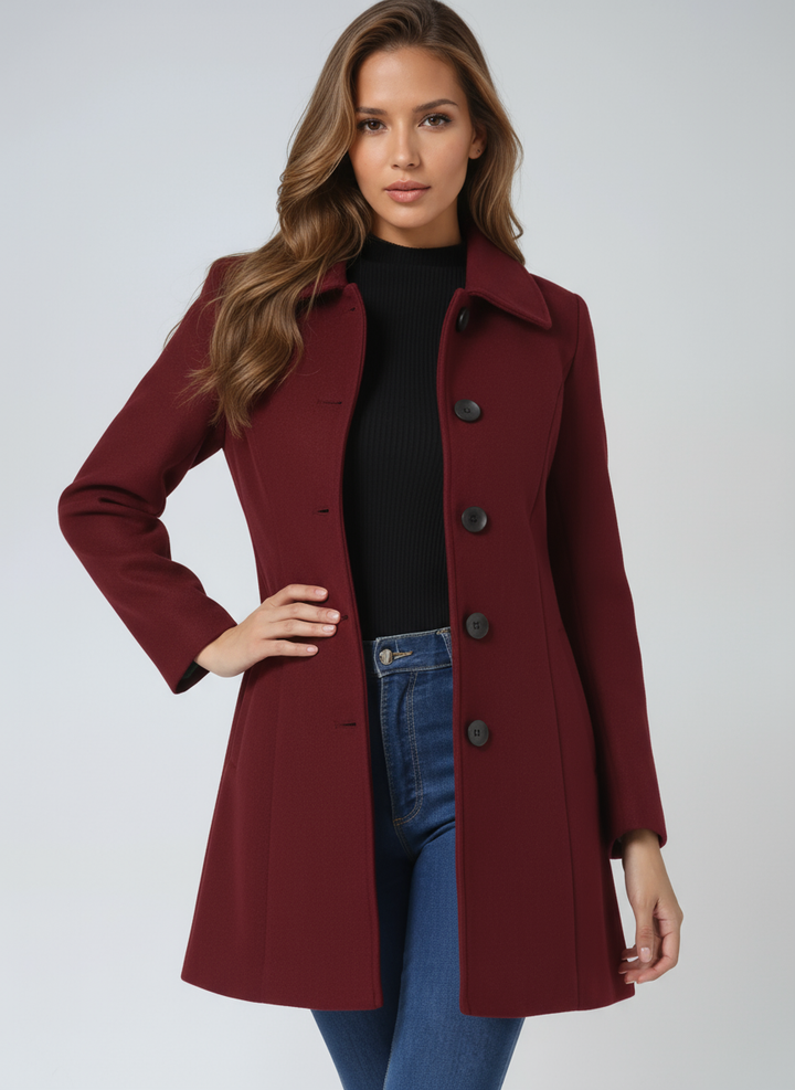 Sophia | Single Breasted Long sleeve Trench Coat