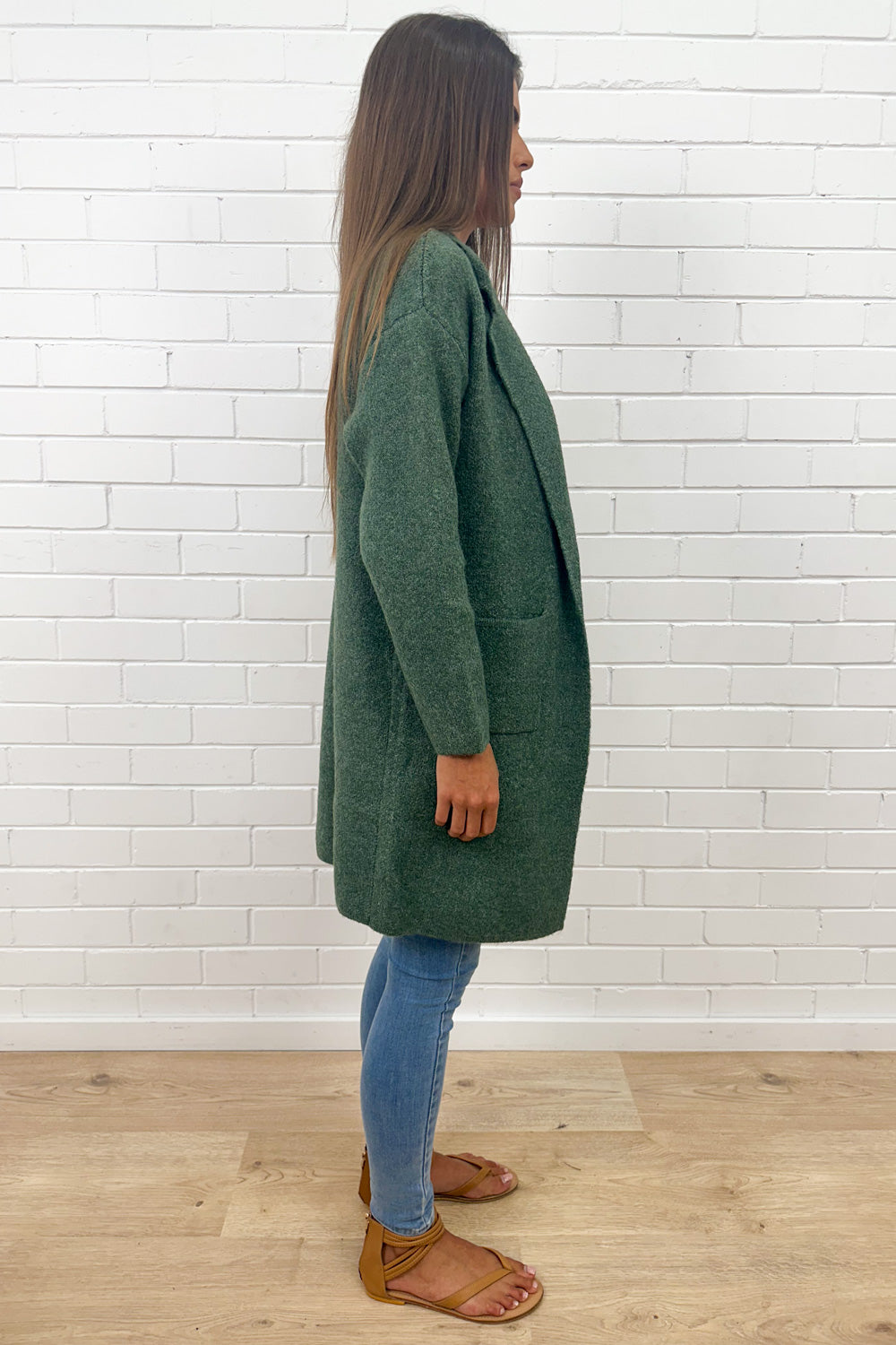Amelia | Longline Open Front Knit Cardigan
