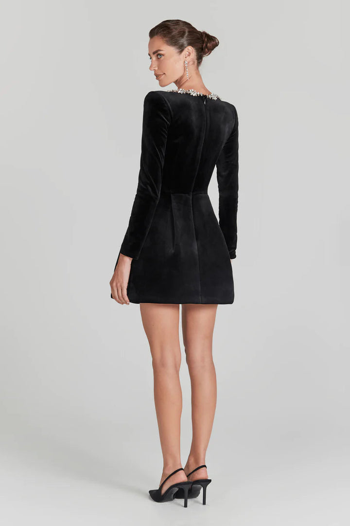 Isabella | Elegant Square Neck Mini Cocktail Dress