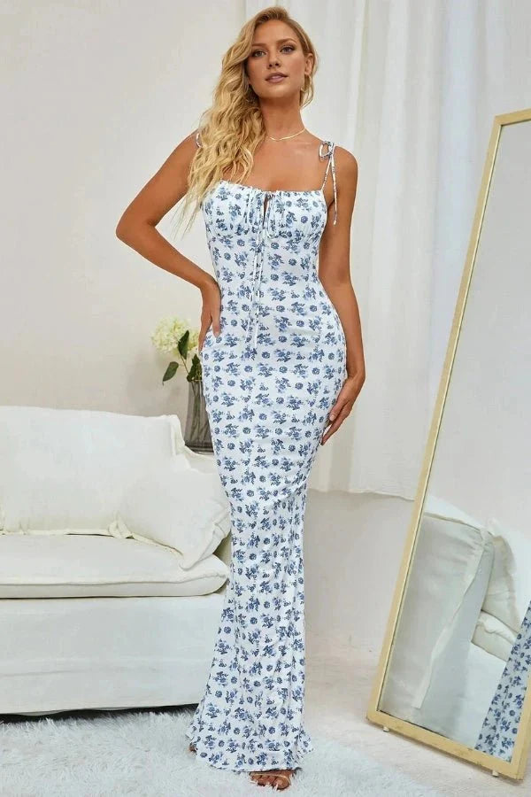 Strappy Floral Maxi Dress for Women