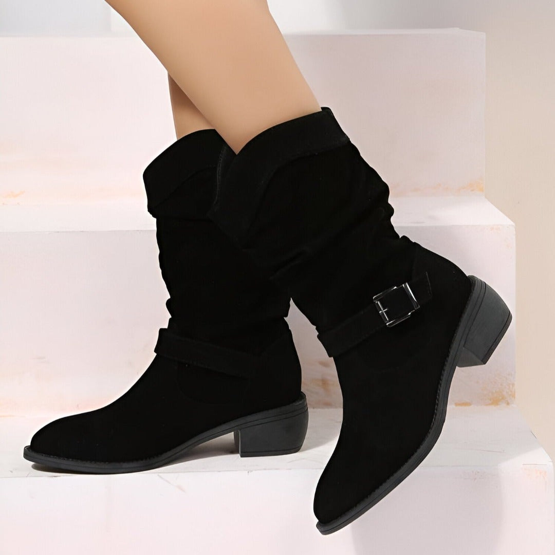 Casual Suede Ankle Boots for Women