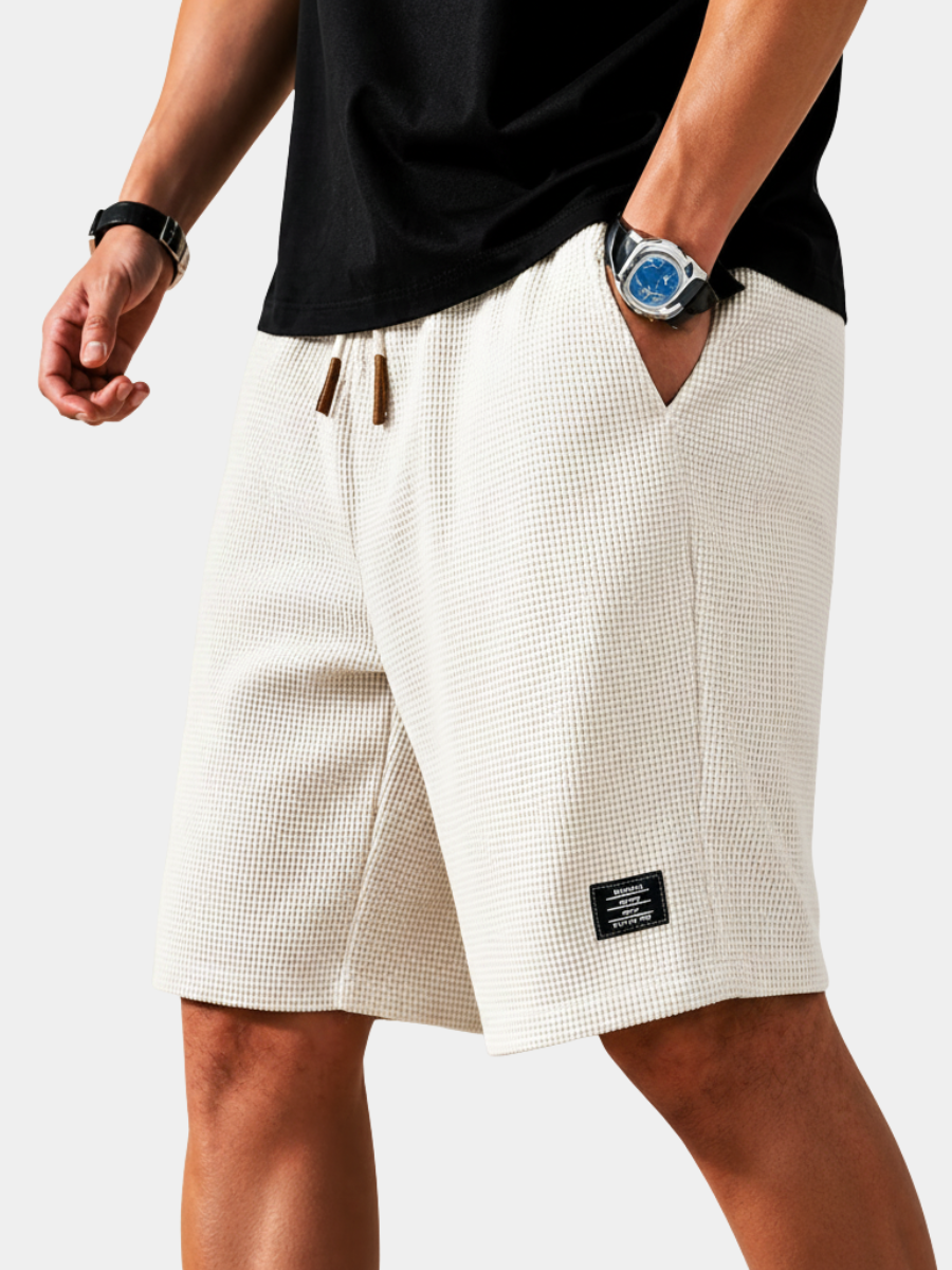 Mens Textured Lounge Shorts