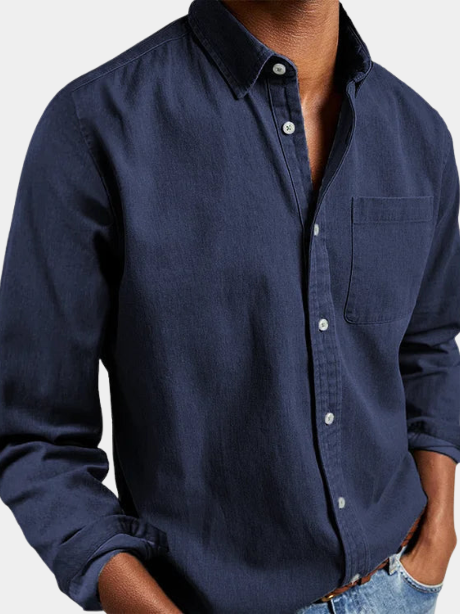 Casual Long Sleeve Button-Up Shirt