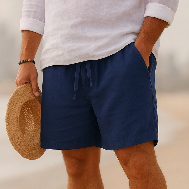 Men's Linen Drawstring Shorts
