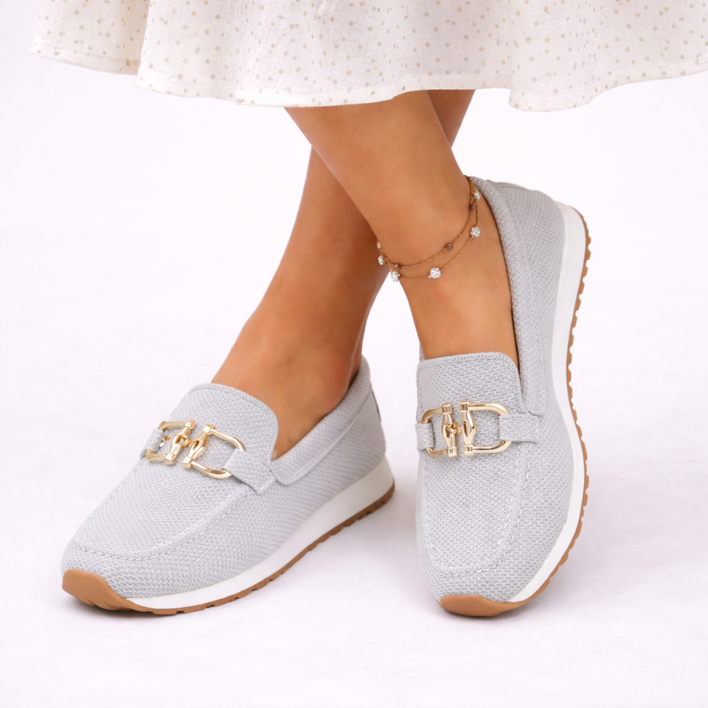 Evie | Lightweight Chain Detail Loafers