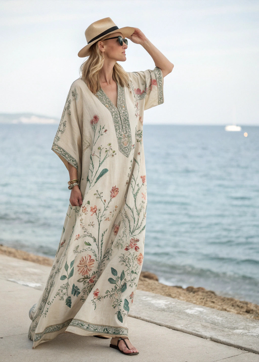Women's Floral Summer Maxi Dress